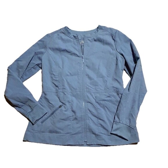 Grey's Anatomy Women's Size S Full Zip Scrub Jacket Navy Blue - Picture 1 of 7